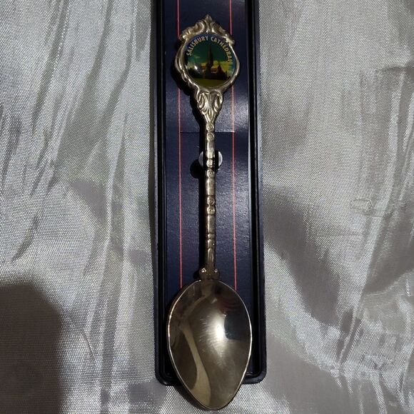 Bundle of collectible silver baby spoons with cases - Picture 8 of 12